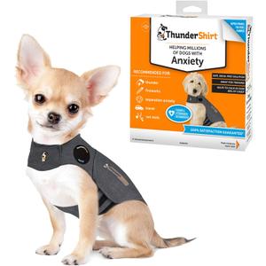 ThunderShirt for Dogs, XX Small, Heather Gray Classic - Dog Anxiety Relief Calming Vest