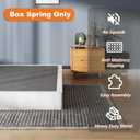 9 Inch Box Spring for King Bed - Heavy Duty Metal Mattress Foundation with Fabric Cover,3000 lbs Capacity,High Profile King Box Spring Only,Noise Free,Easy Assembly