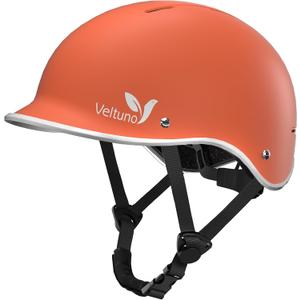 Bike Helmet for Adults, Adjustable Bicycle Helmet for Men & Women, Cycling Helmet with Safety Certified for Scooter, Skateboard, Mountain Bike, Road Bike, Commuting (Large (23-24in), Orange)
