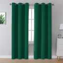 Blackout Curtains 2 Panel Green 40 x 62 In