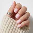 Glamnetic Press On Nails - Sugar BB Spring Nails | Super Short Fake Nails in Classic Baby Pink Tone with a Glossy Finish, Salon Quality | 15 Sizes - 30 Nail Kit with Glue