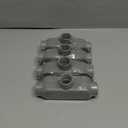 Tandefio 4 Pcs 3/4 Inch Threaded T Type Conduit Body, Stamped Steel Cover, Die Cast Aluminum Junction Box