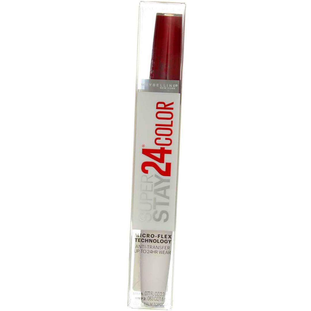 Maybelline New York Super Stay 24 2-Step Lipcolor, All Day Cherry [015] 1 ea ( Pack of 2)