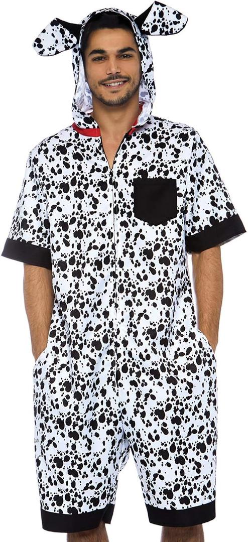 Leg Avenue Men's Dalmation Costume (Black/White, Small/Medium)