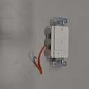 Dimmer Switch for Exhaust Fan with Light, Single Pole Fan Light Switch, Neutral Wire Needed, White