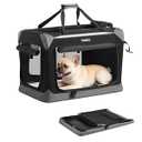 Feandrea Collapsible Dog Crate, Portable Pet Travel Crate, 24 Inches