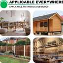 2 Pack Heavy Duty Corner Angle Brackets for Outdoor Framing 8" x 6" 90 Degree Thickness 5mm(1/5"), L Bracket for Wood 6X6