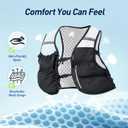 AGPTEK Hydration Running Vest with 2L Water Bladder for Men Women, Lightweight & Adjustable Running Vest for Runner Walking Hiking Marathon Cycling Jogging Trail Race