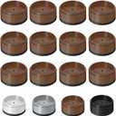 Bed Risers 1 inch, 2 inch, 3 inch, 4 inch Heavy Duty, Adjustable Furniture Riser for Table Desk Couch Sofa Chair Refrigerator Washing Machine, Stackable Bed Raisers Blocks (Brown 12 Pack, 1 inch)