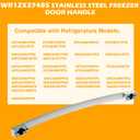 WR12X37485 Stainless Steel Freezer Door Handle - Direct Replacement for GE Refrigerator, Replaces PD00074459 4975820 AP7018698 PS16554855 EAP16554855.Fits GWE19JMLWFES GNE25JMKXFES GFE24JMKTFES