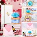 Christmas/Thanksgiving Rose for Women,Home Scent Roses Real Fragrance Last,Eternal Flowers Rose Gifts for Women/Her/Mom/Wife Girlfriend,Perfect Decoration for Bedroom and Office. (Pale Blue)