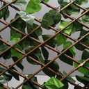 DOEWORKS Expandable Fence Privacy Screen for Balcony Patio Outdoor, 2PCS Faux Ivy Fencing Panel for Backdrop Garden Backyard Home Decorations