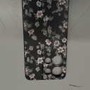 Cute Floral Phone Case for OSCAL Flat 2 6.56",White Flower Print Cartoon Kawaii Pattern Aesthetic Design Cases Soft Silicone TPU Slim Shockproof Protective Bumper Black Phone Cover