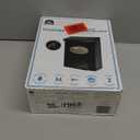 Architectural Mailboxes Designer Galvanized Steel, Locking Wall Mount Mailbox, Black with Satin Nickel