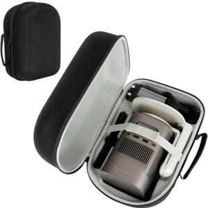 XINGFUDAO Hard Carrying Case for XGIMI MoGo Pro/MoGo 2 Pro & Multi-Angle Projector Stand 1080P Portable Projector, Waterproof with Separate Space (Compatible with Projector and Stand)