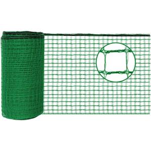 Plastic Mesh Fencing 4FT x 100FT, Garden Bird Netting & Deer Fence, Temporary Animal Barrier for Deer Pets Rabbits Chickens Wildlife, Green Protective Netting for Plants Fruit Vegetables