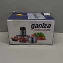 GANIZA Food Processors, Electric Chopper with Meat Grinder & Veggie Chopper - 2 Bowls with Powerful Copper Motor - Includes 2 Sets of Bi-Level Blades for Baby Food/Meat (Blue, 8 Cup+8 Cup)