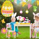 Sratte Easter Pinata Decorations Bunny Pinata Kit Easter Egg Pinata for Easter Birthday Party Anniversary Celebration Decoration (Egg)