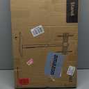 WALI Floor TV Stand with Power Outlet, Tall TV Stand Mount for 32-75 inch TV up to 110 lbs, Swivel and Height Adjustable TV Stands with Wood Base for Bedroom, Living Room(TVDVD-7P), Black (Basic)