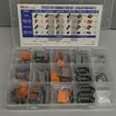 JRready 238PCS DT Connector Waterproofing Kit, 2-12 Pin Deutsch DT Connectors with 82 Pairs Size 16 Solid Contacts for Automotive & Marine Repair (ST6317)