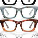 CCVOO 2.75 Oprah Style Reading Glasses for Women, Stylish Eyeglasses, Blue Light Readers for Women, Cheaters