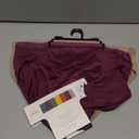 Warner's Women's Blissful Benefits Tummy Smoothing Hi-cut Panty (XX-Large, Amaranth / Toasted Almond / Black)