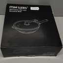 Nonstick Wok and Stir Fry Pan 12.5 inch with Spatula, Die-cast Aluminum Scratch Resistant Healthy Wok with Free-standing Lid