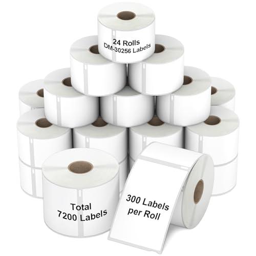 2-5/16" x 4" Labels Replacement Work with Dymo 30256 Shipping Labels (NOT FIT Dymo 550 & 5XL), Misofuki 24 Rolls Waterproof Direct Thermal Labels Used with Labelwriter 450,450 Turbo, 4XL