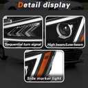 TODO Headlights Assembly Compatible with 2019 2020 Elantra Driver and Passenger Side92101-F3500 92102-F3500