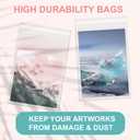 100 Pack Acid-Free Crystal Clear Sleeves Storage Bags for 11x17 Art Prints