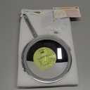 Lighted Makeup Mirror, 3000 mAh Rechargeable Double Sided Magnifying Vanity Mirror with 3 Colors, 1x/10x, 360 Rotation , Brightness Adjustable Magnification Cosmetic Light up Mirror, Women Gift (Chrome)