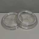 LAMU 2 Pack Lazy Susan Organizer 9.25 inch Lazy Susan Turntable for Cabinet, Rotating Spice Organization for Cabinet, Kitchen, Table Top, Countertop, Pantry Fridge Organizers and Storage, Clear