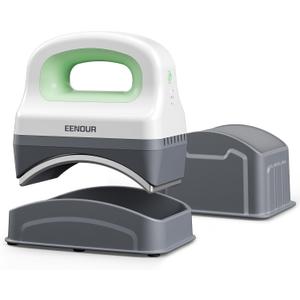 EENOUR Hat Press Machine, Mini Heat Press for Caps with 3 Heating Levels & Auto-Off, Handheld Cap Easy Press with 3"5.5" Arched Heating Plate for 6-8 Hat Size, 19-26 Girth
