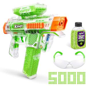 XSHOT Hyper Glow NightStrike Blaster (5,000) Pellets by ZURU, Motorized Blaster Outdoor Toy for Boys and Girls, Teens and Adults Aged 14+, Medium