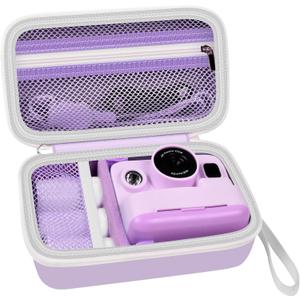 Case Compatible with DYLANTO for ESOXOFFORE for ETIKEZ for YTETCN for DUDUDRAGON Instant Print Camera, Kids Camera Storage for Accessories (Box Only) (Single Case, Purple)