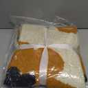 Floral Throw Blanket Big Flower Pattern Soft Cozy Warm Fuzzy Fluffy Microfiber Feather for Couch Bed Sofa Baby Pets Home Decor All Season (Chen Orange, 47''x59'')