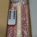 Baquler 6 Pcs Pastel Pink Flameless Taper Candle Twisted LED 9.65 Inch Taper Candles Battery Operated Spiral Candlesticks for Valentine Wedding Birthday Home Party Holiday Dinner Fireplace