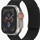 Magnetic Silicone Watch Band Compatible with Apple Watch 49mm 46mm 45mm 44mm 42mm 41mm 40mm 38mm, Sporty Strap for iWatch Series 11 10 9 8 7 6 5 4 3 2 1 Ultra SE