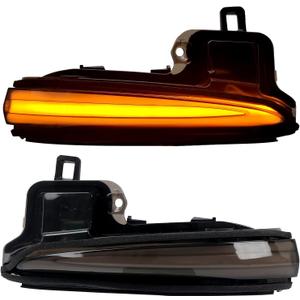 HIGH FLYING Car Accessories LED Side Mirrors, Sequential Dynamic Turn Signal Lights Indicator, Pair for Toyota Tacoma 2016-2023, RAV4 2019-2025, Highlander 2020-2025, Set of 2, Smoked Black