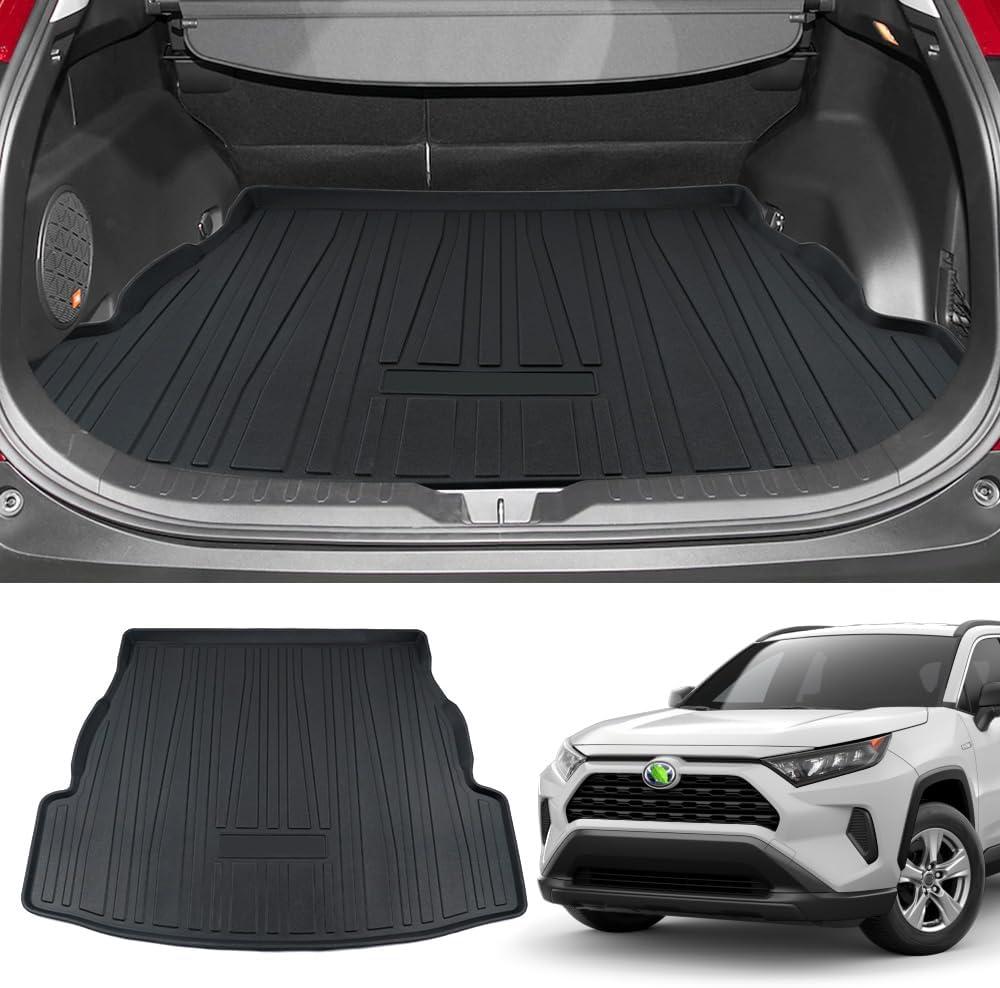 Powerty Cargo Mat for 2019-2024 2025 Toyota RAV4, All Weather TPE Cargo Mat Liner for RAV4 Rear Trunk