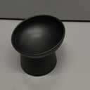 KITCHENLESTAR Small Ceramic Raised Cat Bowls, Tilted Elevated Food or Water Bowls, Stress Free, Backflow Prevention, Dishwasher and Microwave Safe, Lead & Cadmium Free(Black)