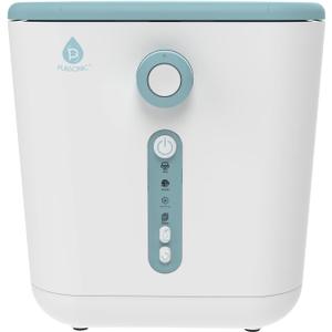 Electric Kitchen Composter - 3L Indoor Odorless Smart Composter with Detachable Carbon Filter - Countertop Compost Bin Turns Waste into Natural Fertilizer for Plants (White)