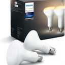 Philips Hue White Ambiance BR30 LED Smart Bulbs, Bluetooth & Zigbee Compatible (Hue Hub Optional), Works with Alexa & Google Assistant, Old Version, 2 Bulbs (2 Count (Pack of 1))