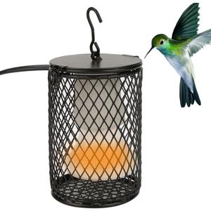 Ceramic Heat Lamp Bulb with Lampshade, 100W Infrared Emitter Heater Lamp Bulbs for Pet Brooder Coop Chicken Lizard Snake Aquarium, with Power Switch&Anti-Biting Hanging Hook