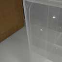 Barydat Acrylic Display Case with Lock Key Countertop Display Case Clear Showcase Display Cabinet Multi Functional Safe Storage Box for Retail Store (Fixed 3 Tier,15.7 x 15.7 x 7.8 Inch)