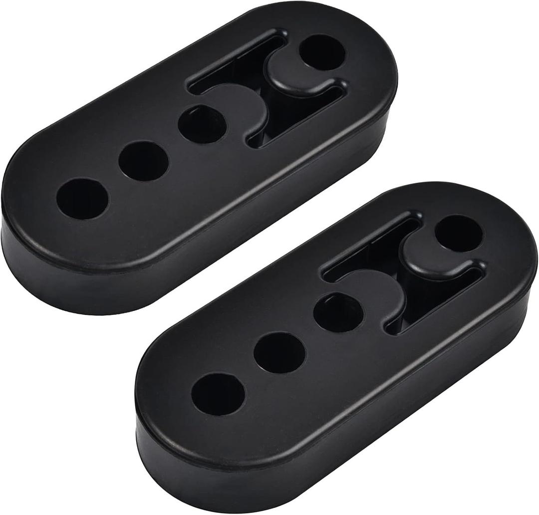 EVIL ENERGY Exhaust Hanger Rubber Adjustable Insulator Bushing Mount 4 Holes Universal 2 PCS