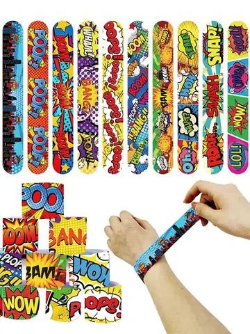 Slap Bracelets for Kids 40PCS