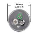BOJACK 45+5 uF 45/5 MFD 6% 370V/440VAC CBB65 Dual Run Circular Start Capacitor for AC Motor Run or Fan Start or Condenser Straight