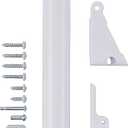Wright Products Standard Duty Pneumatic Screen & Storm Door Closer  Adjustable Closing Speed, Quiet Operation, Easy Installation (Transitional, White)