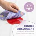 4 x ibohr 50Pcs Easter Napkins, Cute Cocktail Napkins with Eggs & Carrots, 6.5 Inch Disposable Paper Napkins for Easter Party Supplies, Spring Table Decor